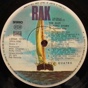 LP Suzi Quatro: The Suzi Quatro Story - 12 Golden Hits