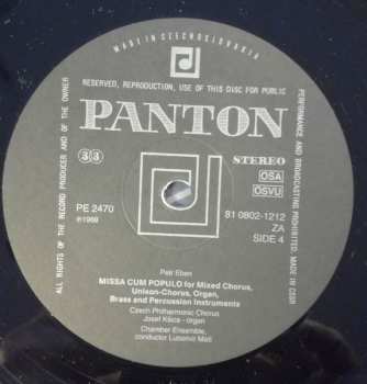 2LP Petr Eben: Poggi Florentini Ad Leonardum Aretinum Epistola De Magistri Hieronymi De Praga Supplicio, Missa Cum Populo
