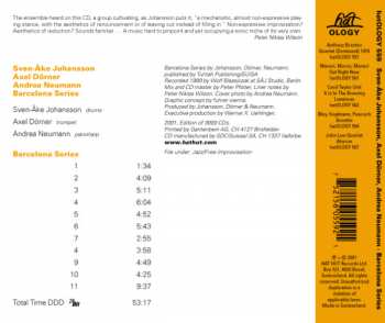 CD Axel Dörner: Barcelona Series