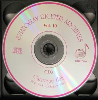 6CD/Dobozkészlet Sviatoslav Richter: Carnegie Hall, New York, October 19, 23, 25, 28, 30, 1960 - Sviatoslav Richter Achives, Vol. 10