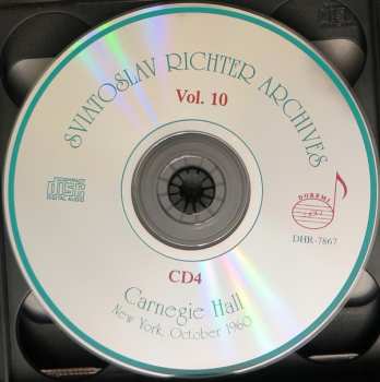 6CD/Dobozkészlet Sviatoslav Richter: Carnegie Hall, New York, October 19, 23, 25, 28, 30, 1960 - Sviatoslav Richter Achives, Vol. 10