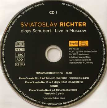 10CD/Dobozkészlet Franz Schubert: Live In Moscow