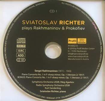 11CD/Dobozkészlet Sviatoslav Richter: Plays Rakhmaninov & Prokofiev