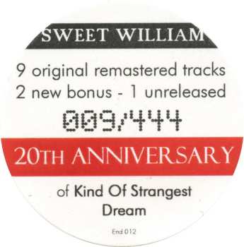 CD Sweet William: Kind Of Strangest Dream LTD | NUM