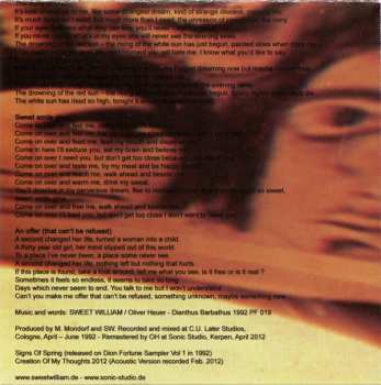 CD Sweet William: Kind Of Strangest Dream LTD | NUM