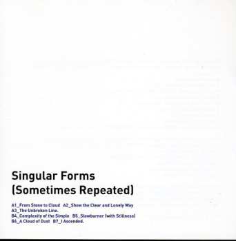 CD Sylvain Chauveau: Singular Forms (Sometimes Repeated)