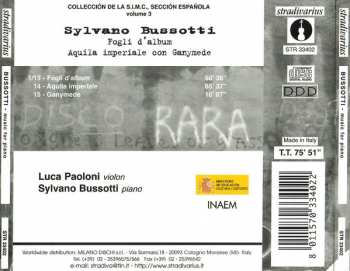 CD Sylvano Bussotti: Fogli D'Album / Aquila Imperiale Con Ganymede