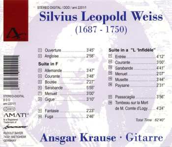 CD Sylvius Leopold Weiss: Ansgar Krause Spielt Silvius Leopold Weiss