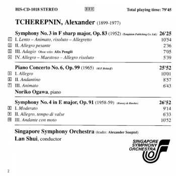 CD Noriko Ogawa: Symphonies No. 3 & No. 4 / Piano Concerto No. 6