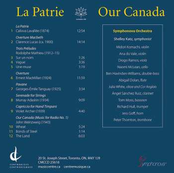 CD Symphonova Orchestra: La Patrie - Our Canada