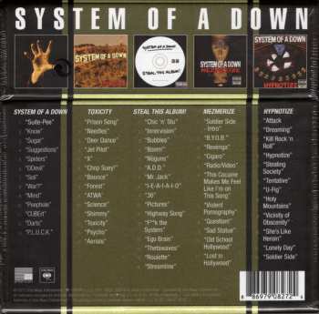 5CD/Dobozkészlet System Of A Down: System Of A Down (5 Album Bundle)