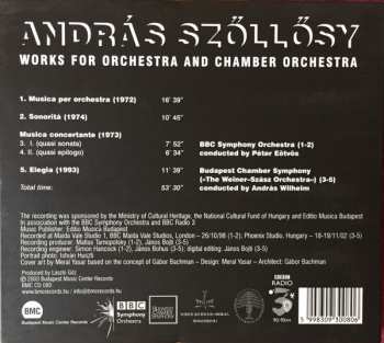CD Szőllősy András: Works For Orchestra And Chamber Orchestra