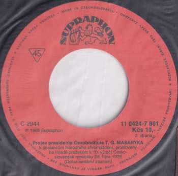 SP Tomáš Garrigue Masaryk: 1850~1990