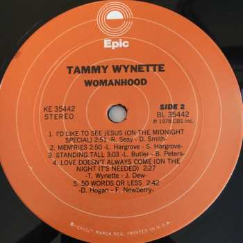 LP Tammy Wynette: Womanhood