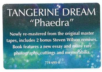 CD Tangerine Dream: Phaedra
