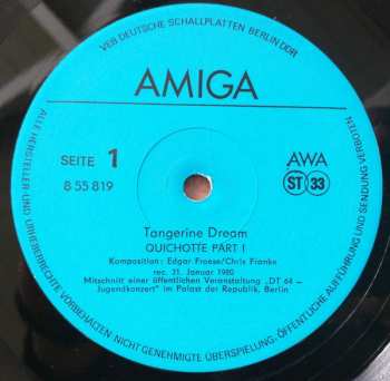LP Tangerine Dream: Tangerine Dream