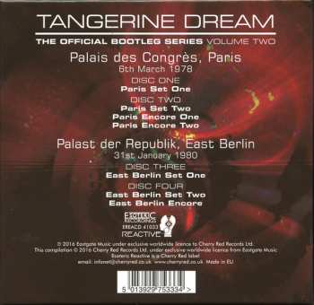 4CD/Dobozkészlet Tangerine Dream: The Official Bootleg Series Volume Two