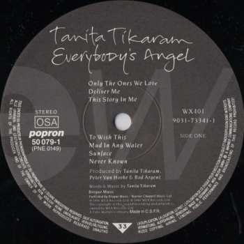 LP Tanita Tikaram: Everybody's Angel