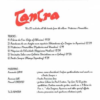 CD Tantra: Mistérios E Maravilhas