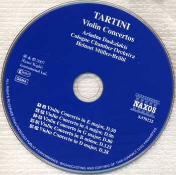 CD Giuseppe Tartini: Violin Concertos