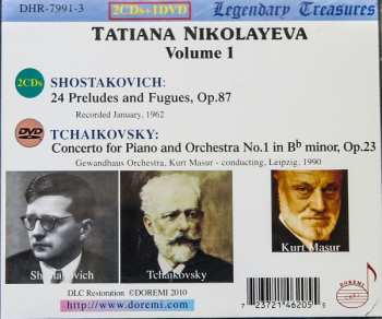 2CD/DVD/Dobozkészlet Pyotr Ilyich Tchaikovsky: 24 Preludes & Fugues, Op.87 / Piano Concerto No.1, Op.23 - Tatiana Nikolayeva Volume 1