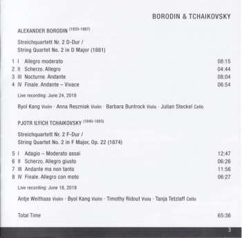 CD Pyotr Ilyich Tchaikovsky: String Quartets No. 2 DIGI