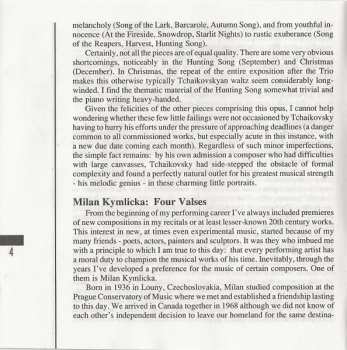 CD Pyotr Ilyich Tchaikovsky: The Seasons, Op. 37a / Ballade No. 3 In A-Flat Major, Op. 47 / Four Valses