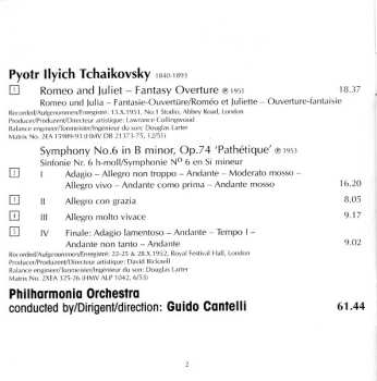 CD Pyotr Ilyich Tchaikovsky: Romeo And Juliet. Symphony No.6 "Pathétique"