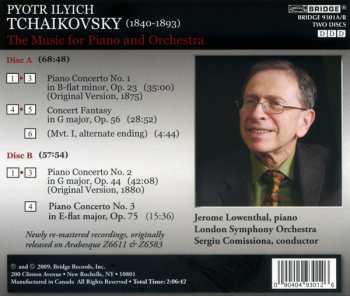 2CD Pyotr Ilyich Tchaikovsky: The Music For Piano & Orchestra - Piano Concertos 1, 2 & 3 (Original Versions) - Concert Fantasy