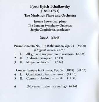 2CD Pyotr Ilyich Tchaikovsky: The Music For Piano & Orchestra - Piano Concertos 1, 2 & 3 (Original Versions) - Concert Fantasy