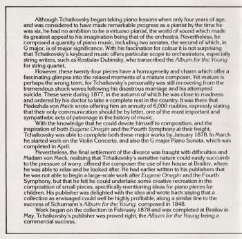 CD Pyotr Ilyich Tchaikovsky: Album for the Young, Op. 39