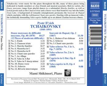 CD Pyotr Ilyich Tchaikovsky: Piano Music (Douze Morceaux)