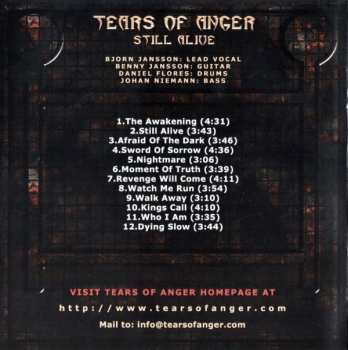 CD Tears Of Anger: Still Alive