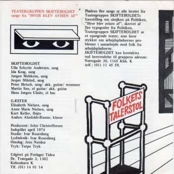 SP Skifteholdet: Sange fra "Hvor Blev Avisen Af"