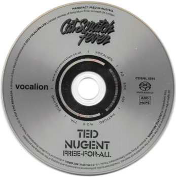 SACD Ted Nugent: Free-For-All & Cat Scratch Fever