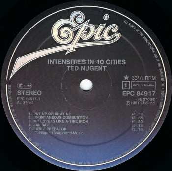 LP Ted Nugent: Intensities In 10 Cities