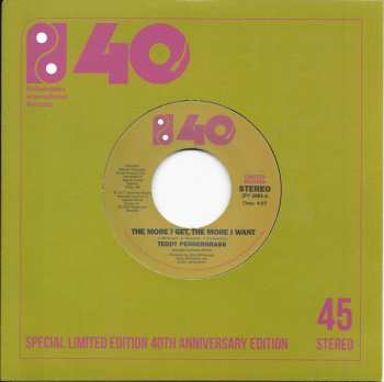 Album Teddy Pendergrass: The More I Get, The More I Want / You Can't Hide From Yourself