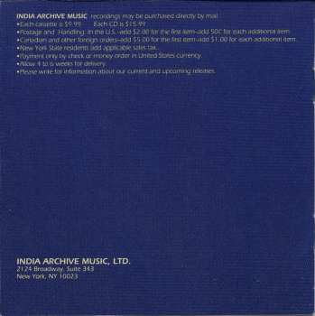 CD Tejendra Majumdar: Raga Bageshri / Raga Zilla Kafi