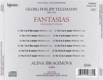 CD Georg Philipp Telemann: Fantasias (For Solo Violin)