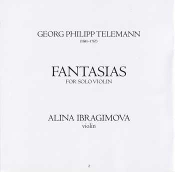 CD Georg Philipp Telemann: Fantasias (For Solo Violin)