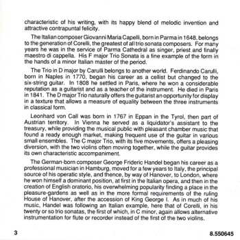 CD Georg Friedrich Händel: 2 Violins And 1 Guitar Vol. 2