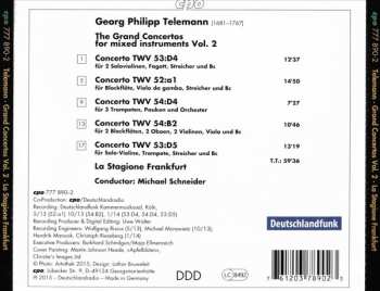 CD Georg Philipp Telemann: The Grand Concertos For Mixed Instruments Vol. 2