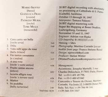 CD Tenore De Orosei: Voches De Sardinna: Amore Profundhu