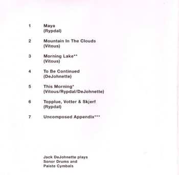 CD Jack DeJohnette: To Be Continued