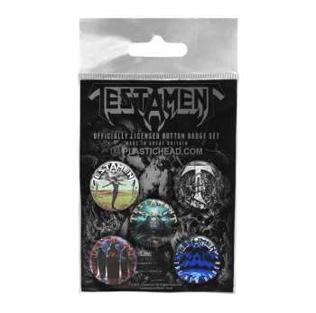Merch Testament: Kitűző készlet Testament Button Badge Set