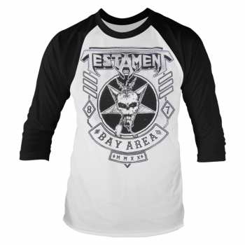 Merch Testament: Hosszú ujjú póló Bay Area 87 (white) Europe 2020 Tour