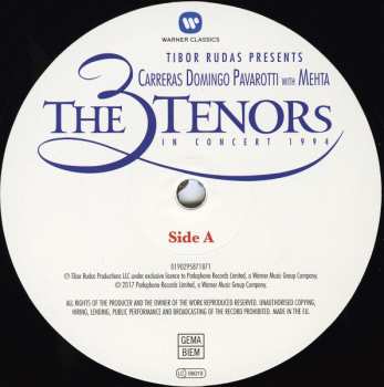 2LP Zubin Mehta: The 3 Tenors In Concert 1994