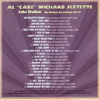 CD The Al Wichard Sextette: Cake Walkin' The Modern Reccordings 1947-48