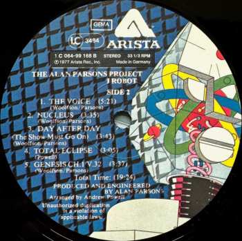 LP The Alan Parsons Project: I Robot