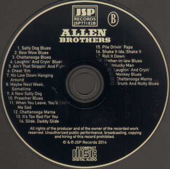 4CD/Dobozkészlet The Allen Brothers: The Allen Brothers With Other Country Brother Acts